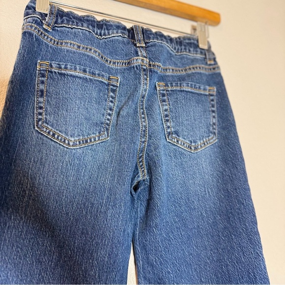 Cat & Jack Kids Blue Wide Leg Crop Stretch Jeans Size 8 - Picture 9 of 15